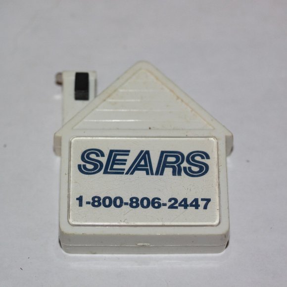 Vintage Advertising Measuring Metal Tape House Shaped SEARS - Picture 1 of 3